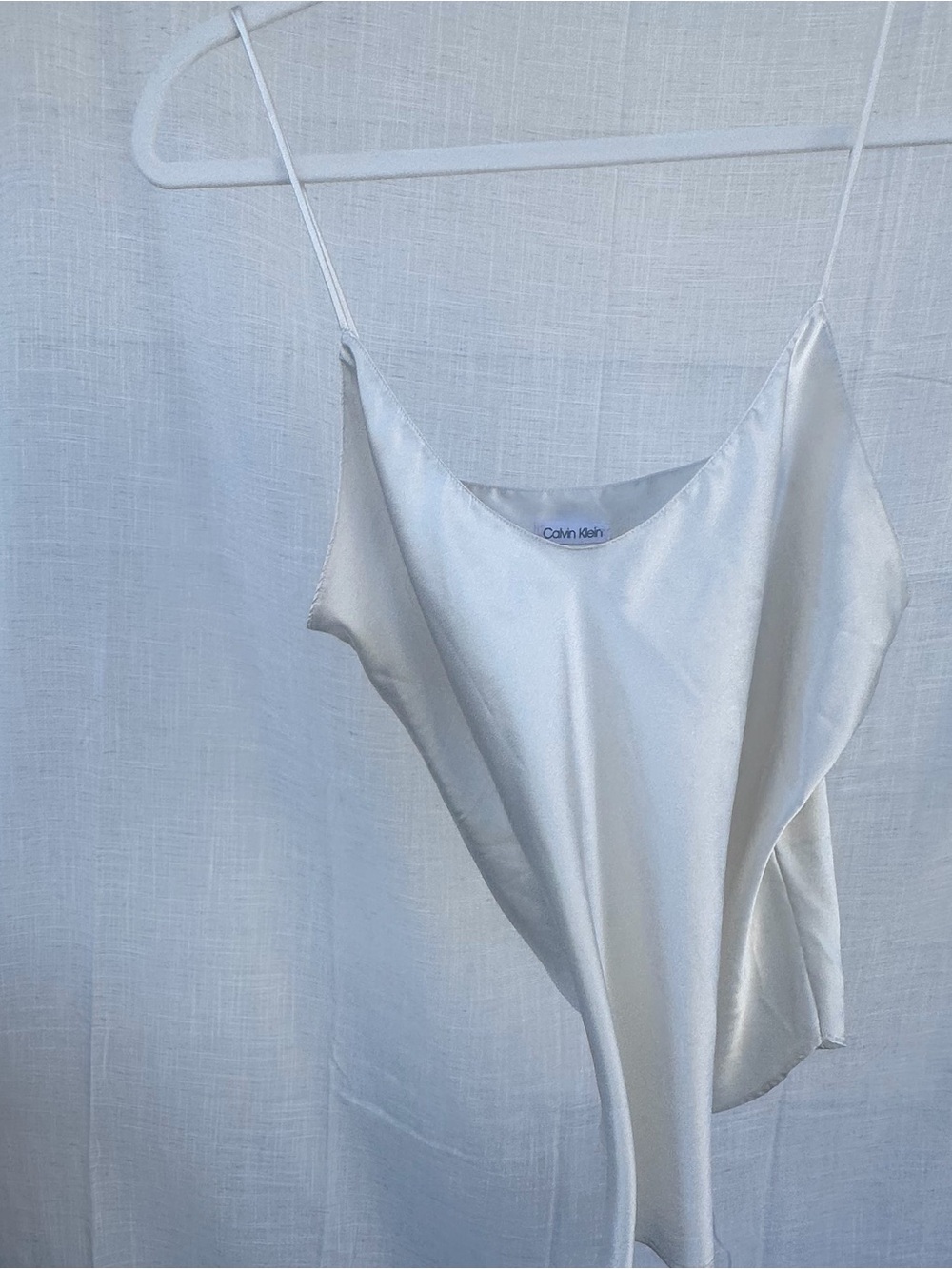Calvin Klein Ivory Satin Camisole